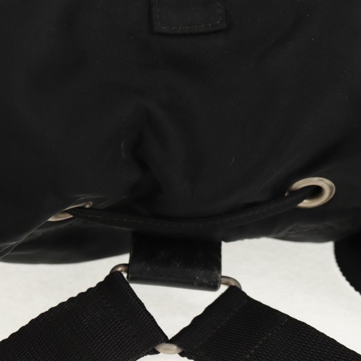 PRADA Backpack Nylon Black Silver Auth bs29965 | eBay display picture 1
