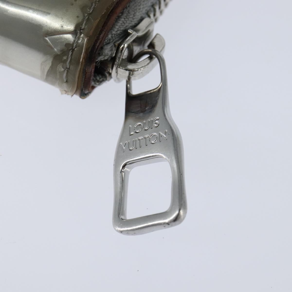 LOUIS VUITTON Mirror Zippy Wallet Vertical Wallet Silver M80808 LV