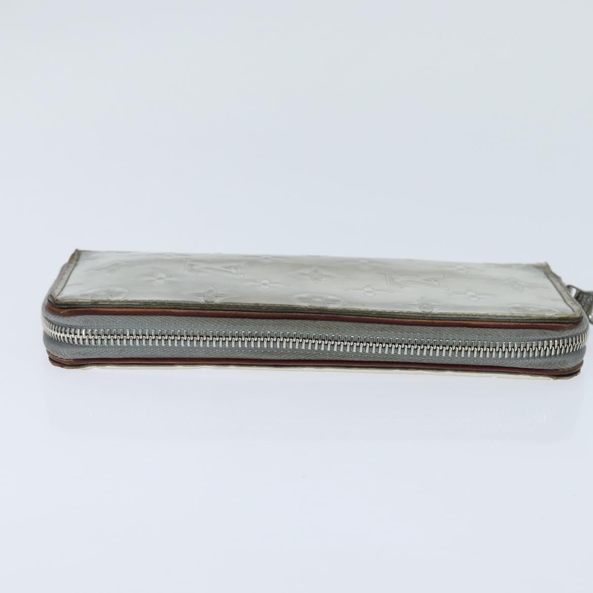LOUIS VUITTON Mirror Zippy Wallet Vertical Wallet Silver M80808 LV