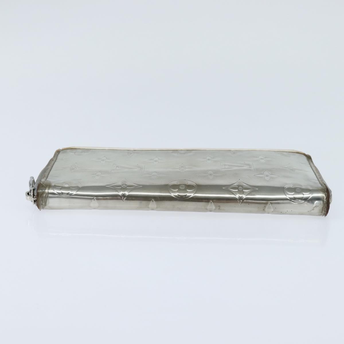 LOUIS VUITTON Mirror Zippy Wallet Vertical Wallet Silver M80808 LV
