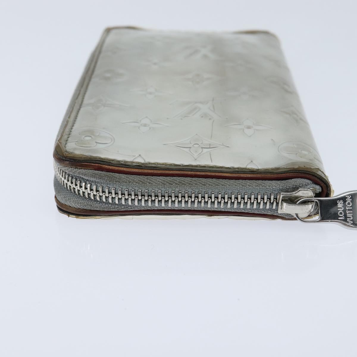 LOUIS VUITTON Mirror Zippy Wallet Vertical Wallet Silver M80808 LV