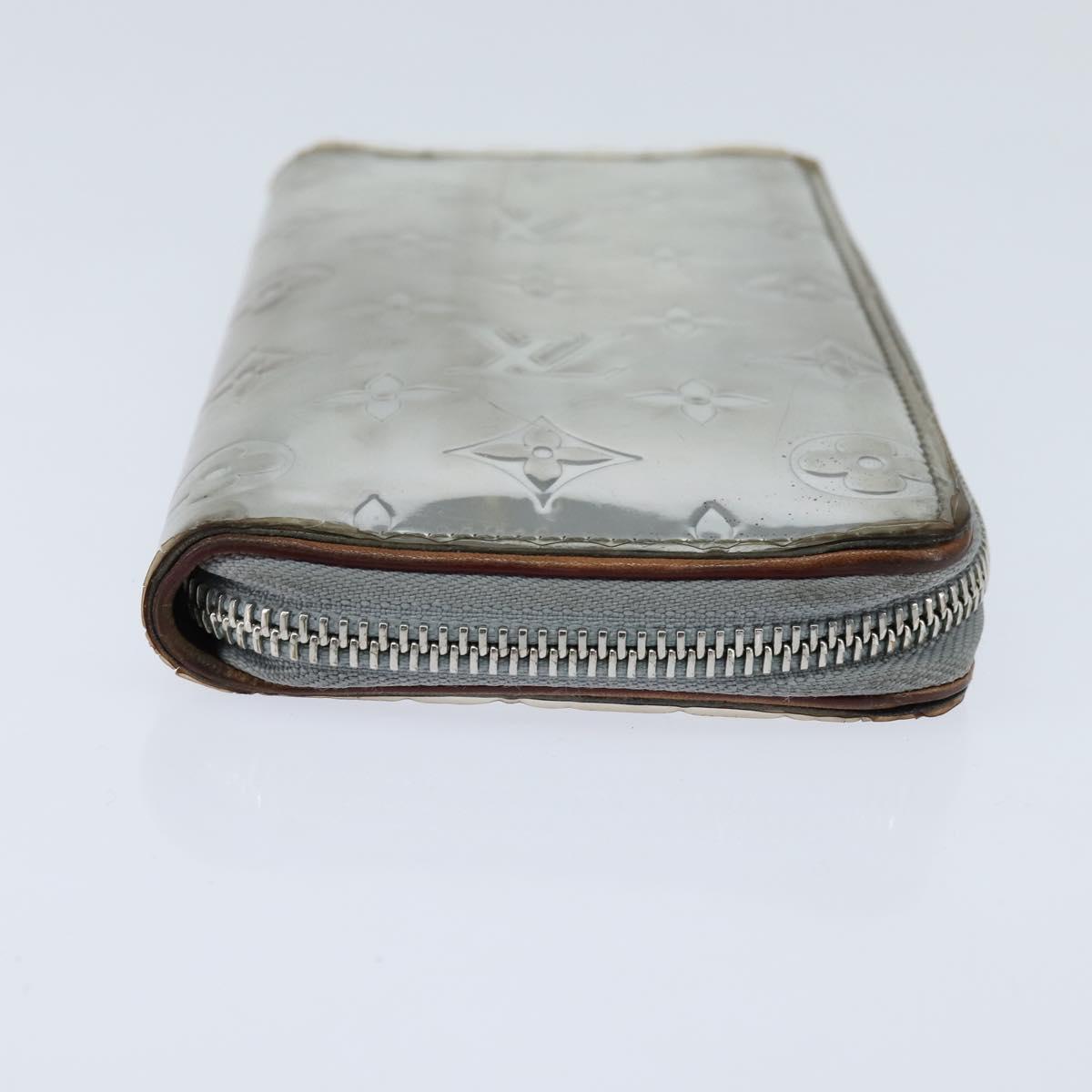 LOUIS VUITTON Mirror Zippy Wallet Vertical Wallet Silver M80808 LV
