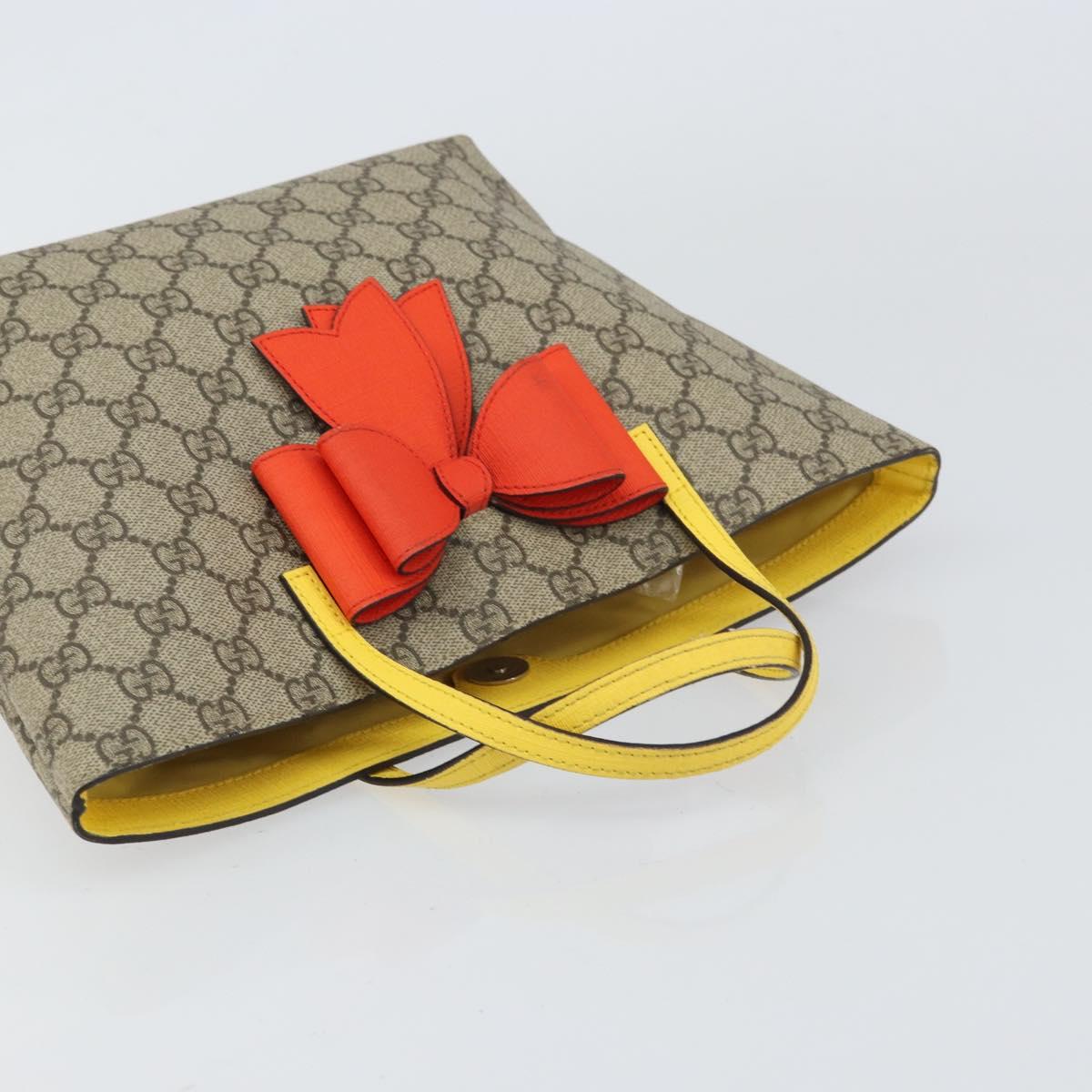 GUCCI GG Supreme Hand Bag PVC Beige Gold 457232 Auth bs31686 | eBay