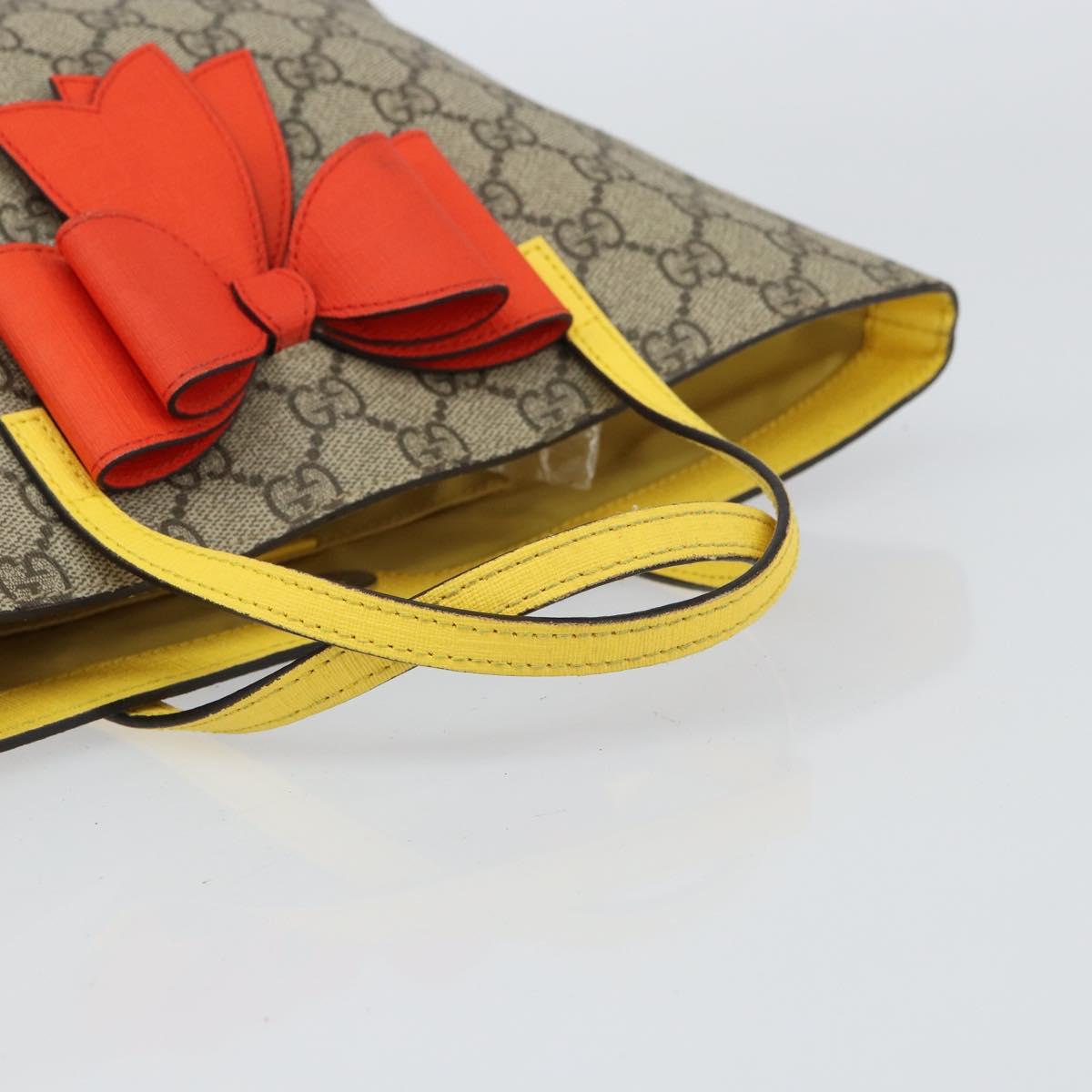 GUCCI GG Supreme Hand Bag PVC Beige Gold 457232 Auth bs31686 | eBay