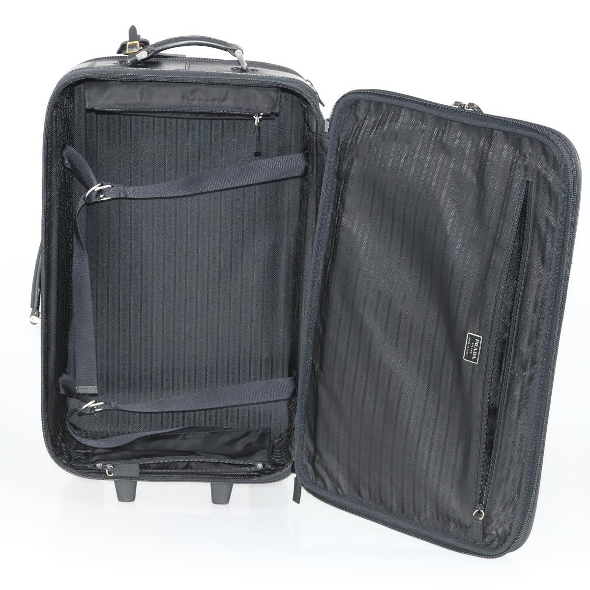PRADA Carry Bag Nylon Black Silver Auth bs32877 | eBay