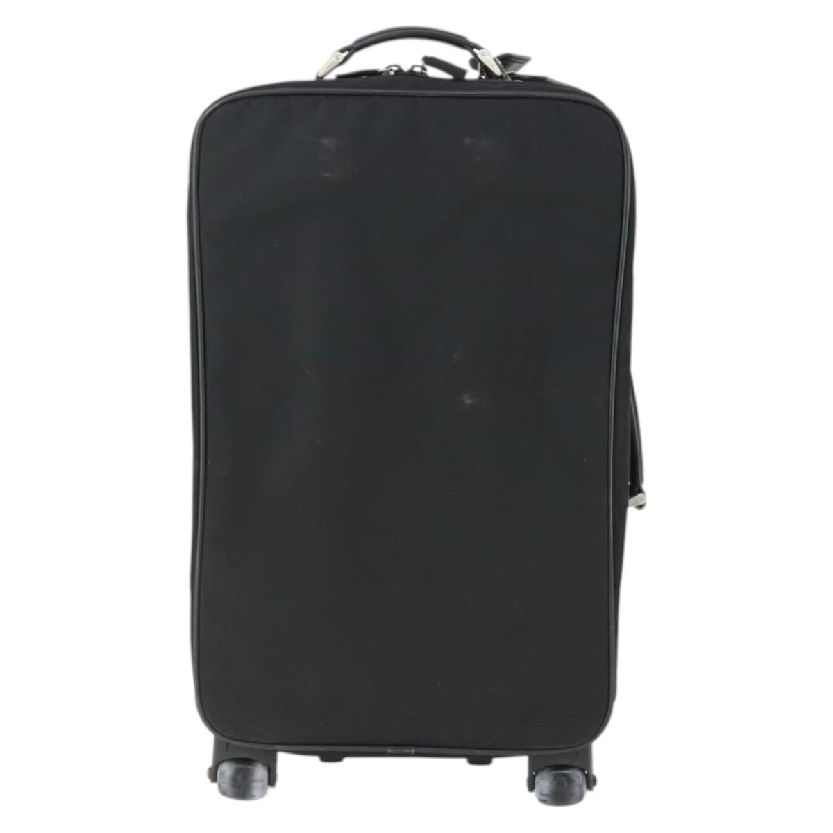 PRADA Carry Bag Nylon Black Silver Auth bs32877 | eBay