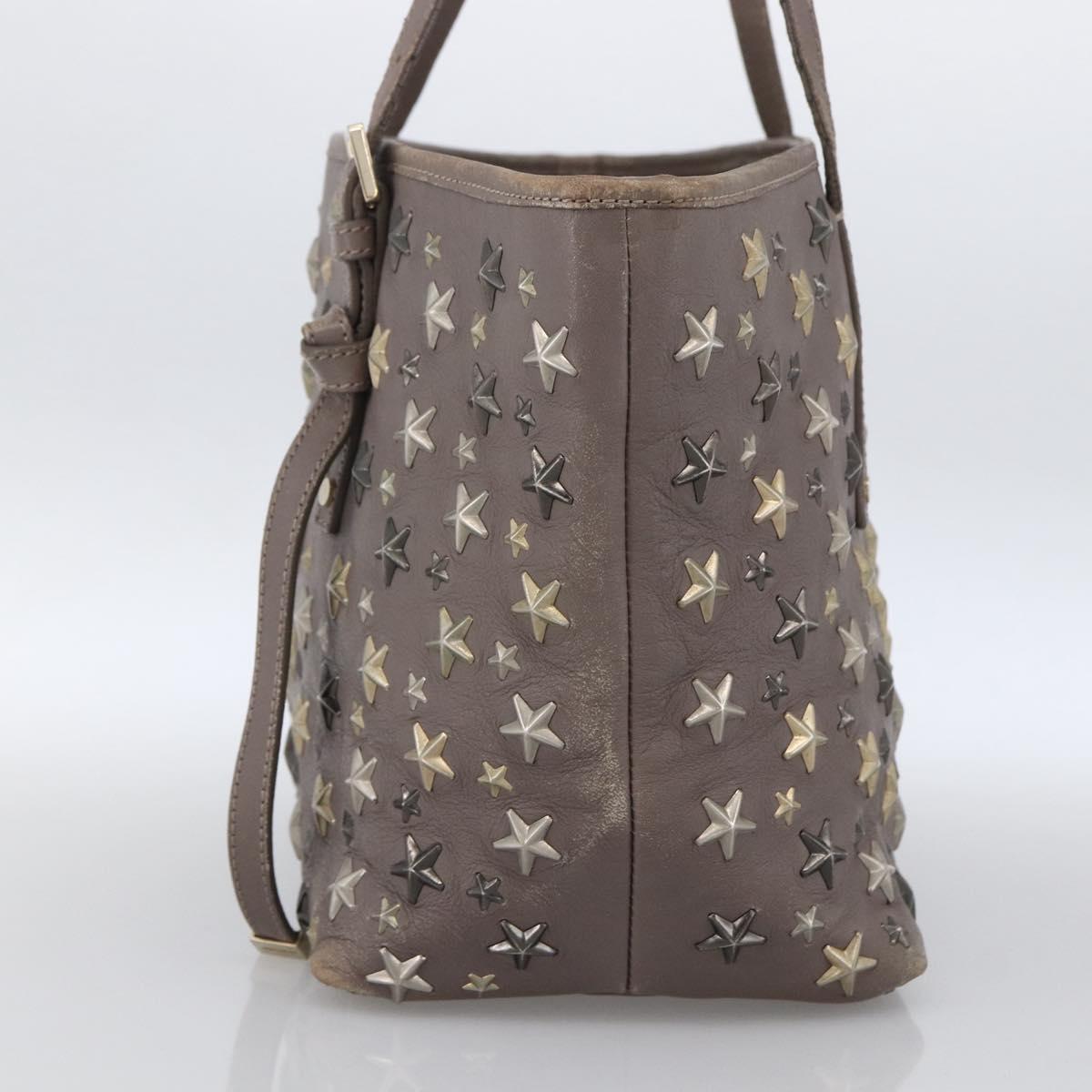 Jimmy Choo Tote Bag Leather Gray Auth bs33580 | eBay