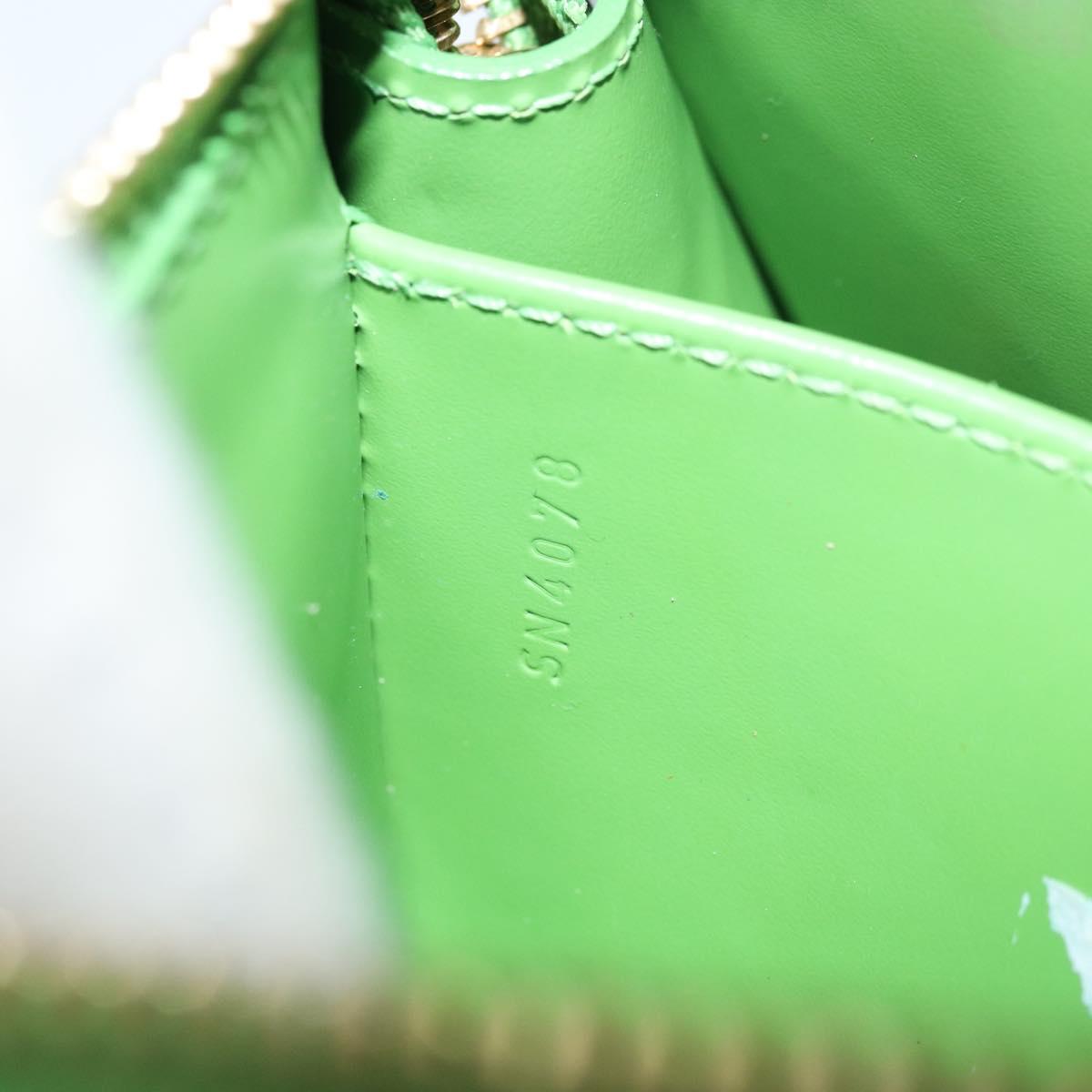 LOUIS VUITTON ルイヴィトン ポーチ made in France LOUIS VUITTON Monogram Vernis Trousse cosmetics Pouch Green M93649