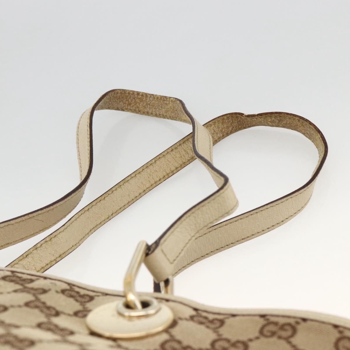 GUCCI GG Canvas Hand Bag Beige Gold 139552 Auth bs34241 | eBay