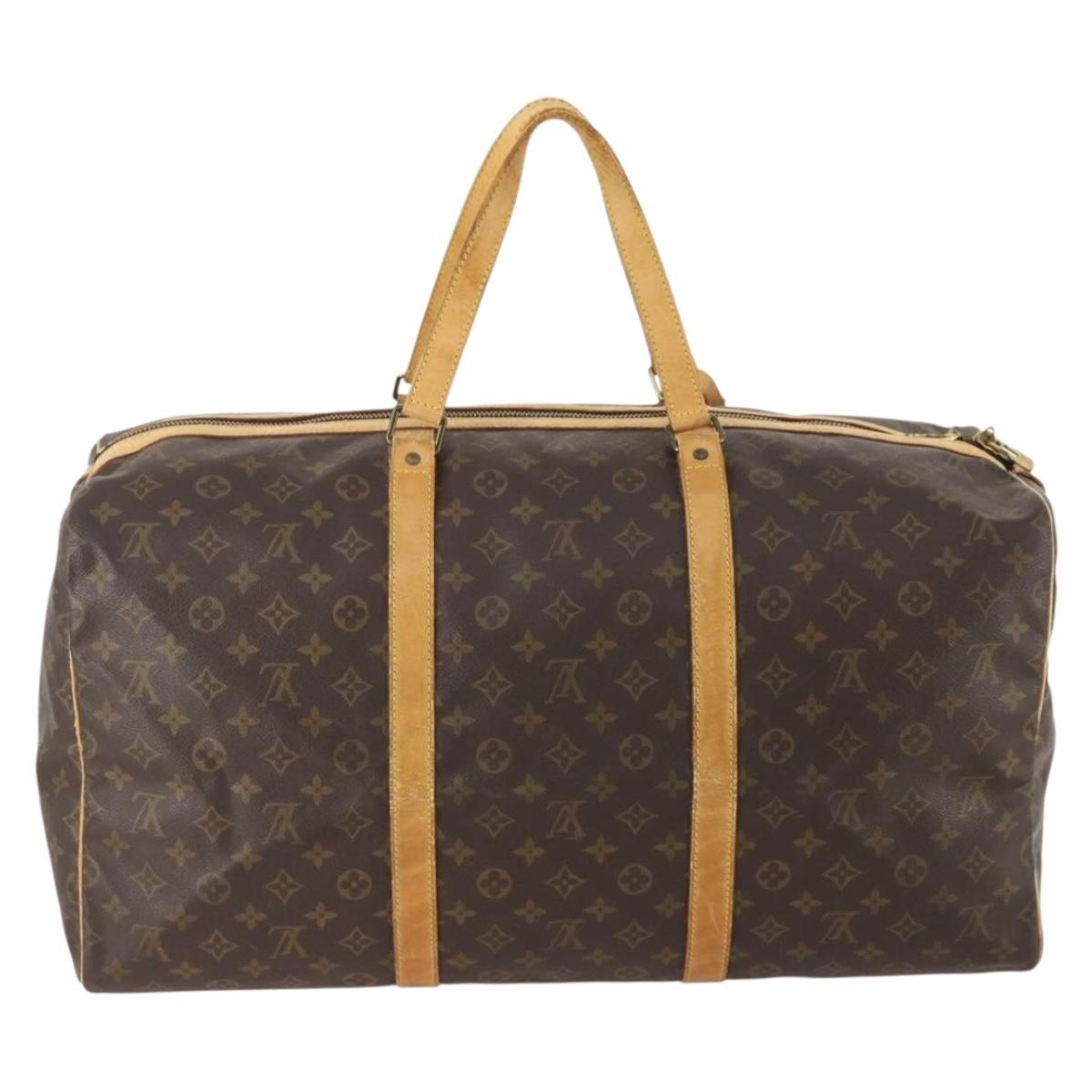 LOUIS VUITTON Monogram Sac Souple 55 Boston Bag M41622 LV Auth