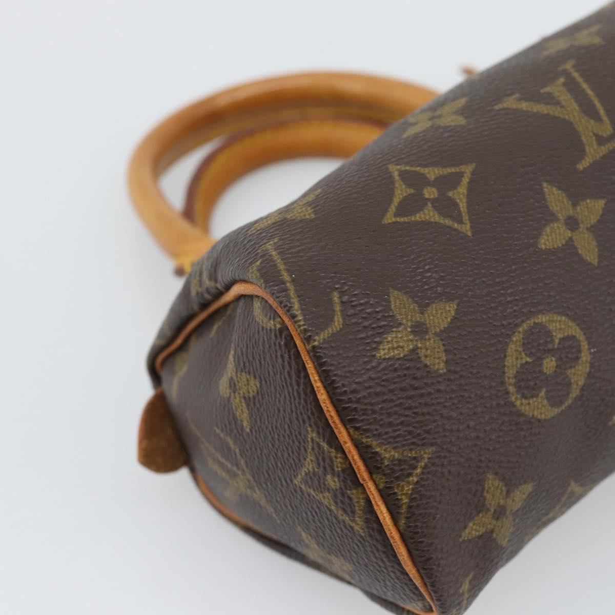 LOUIS VUITTON Monogram Mini Speedy Hand Bag M41534 LV Auth bs36762