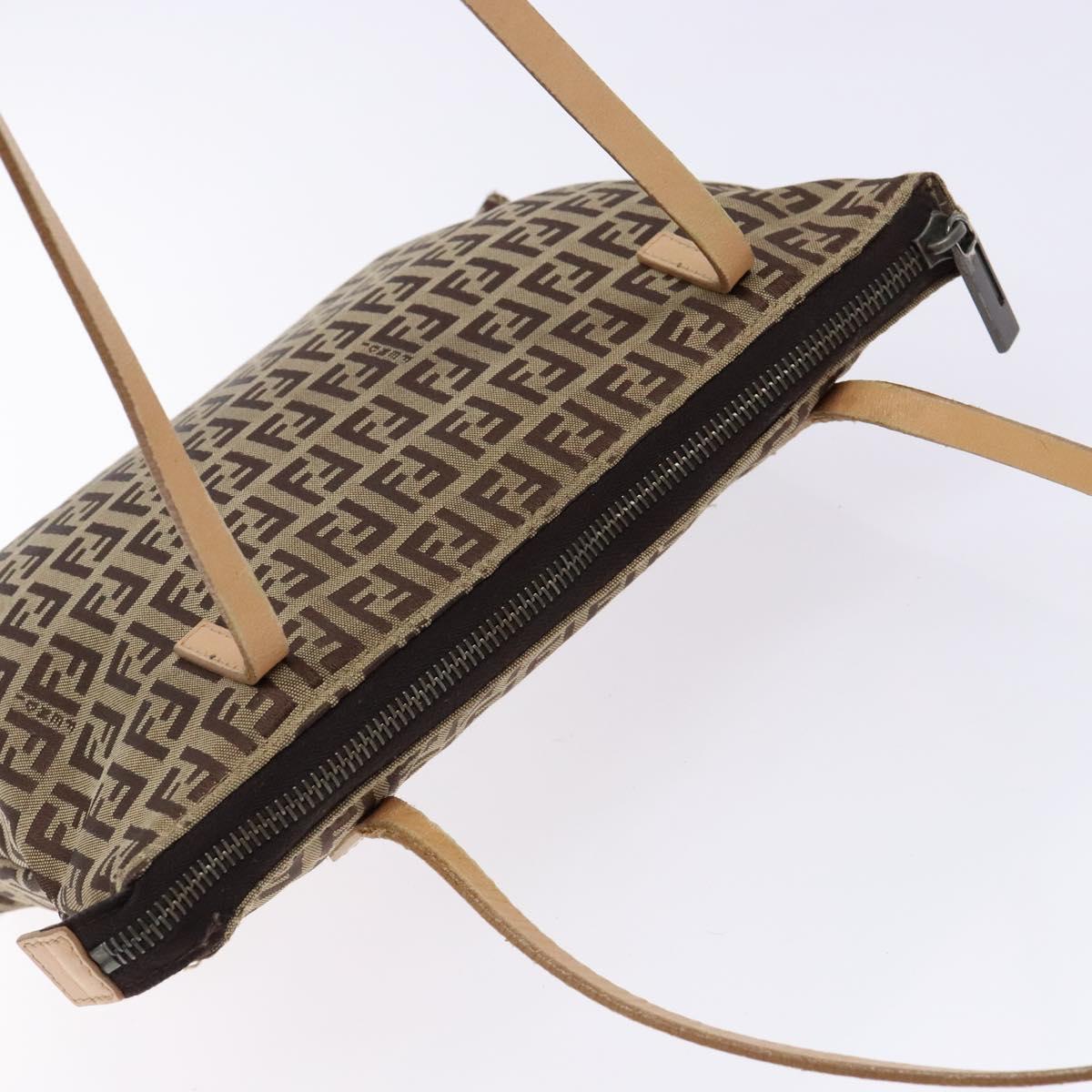FENDI Zucchino Canvas Hand Bag Beige Auth ep10385 | eBay
