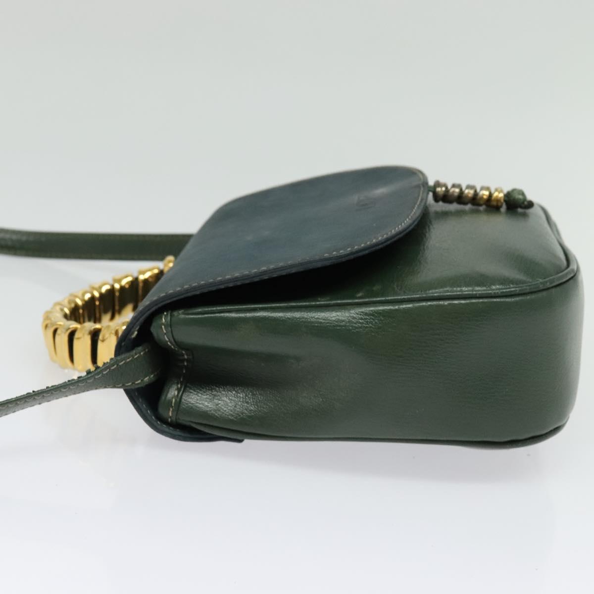 LOEWE Velazquez Hand Bag Leather 2way Green Gold Auth ep10716 | eBay