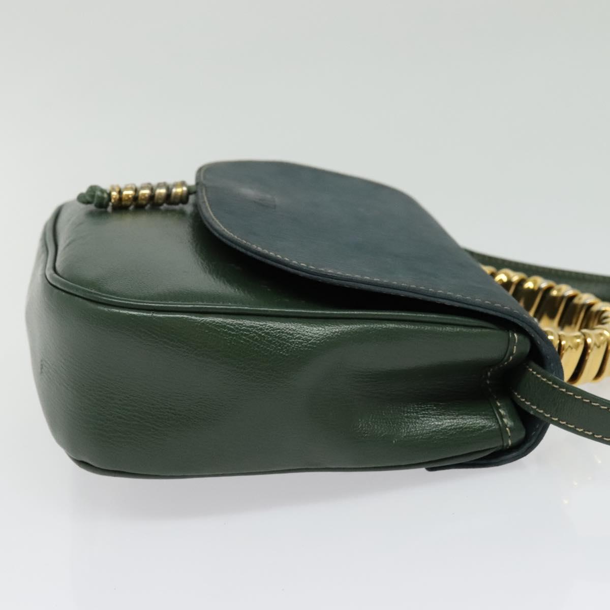 LOEWE Velazquez Hand Bag Leather 2way Green Gold Auth ep10716 | eBay