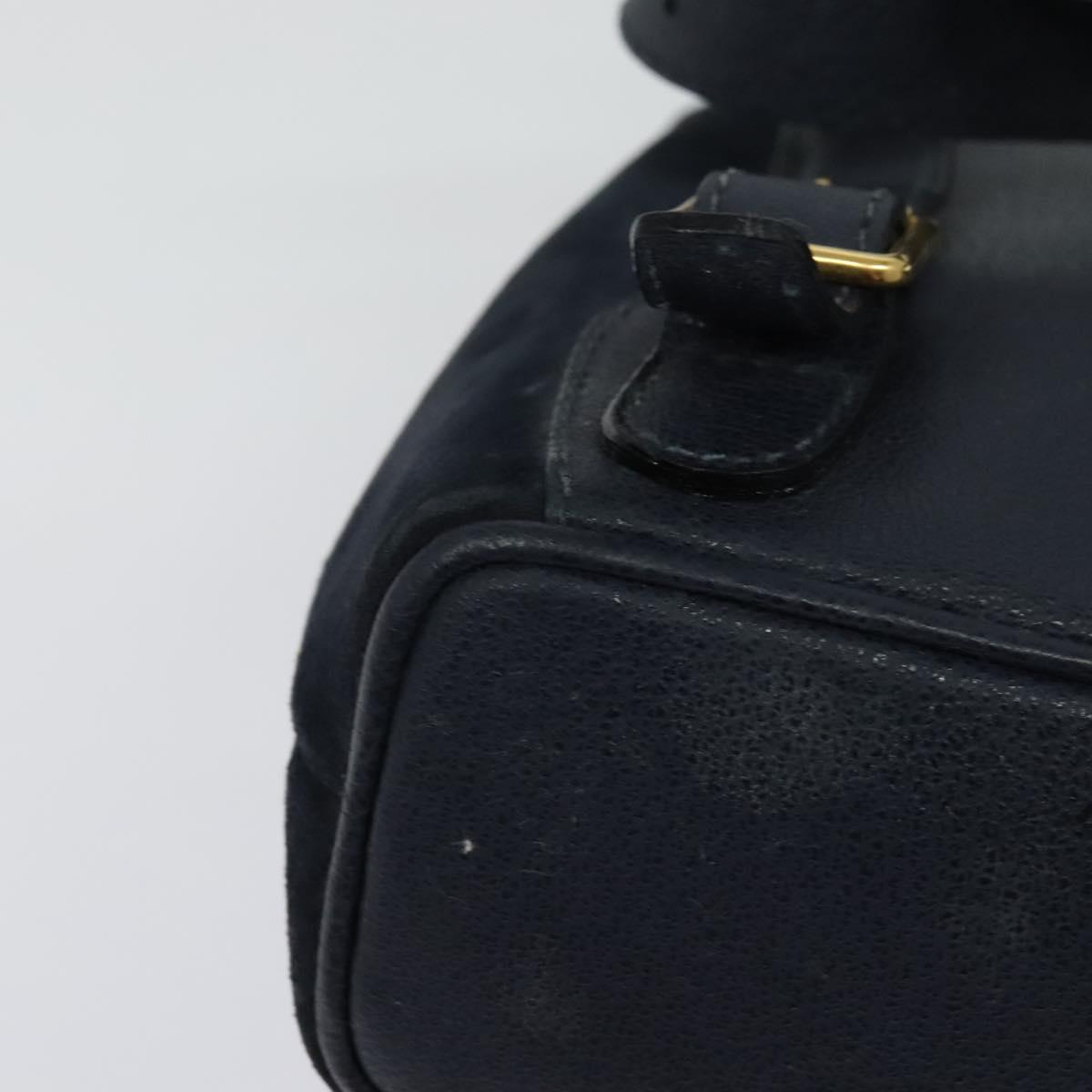 GUCCI Bamboo Backpack Suede Navy Gold 003 2034 0030 Auth  display picture 1