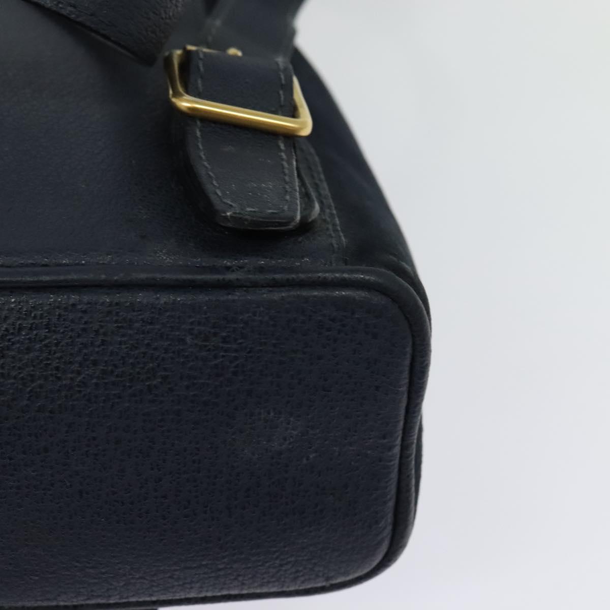 GUCCI Bamboo Backpack Suede Navy Gold 003 2034 0030 Auth ep10733 GUCCI Bamboo Backpack Suede Navy Gold 003 2034 0030 Auth  main image 2