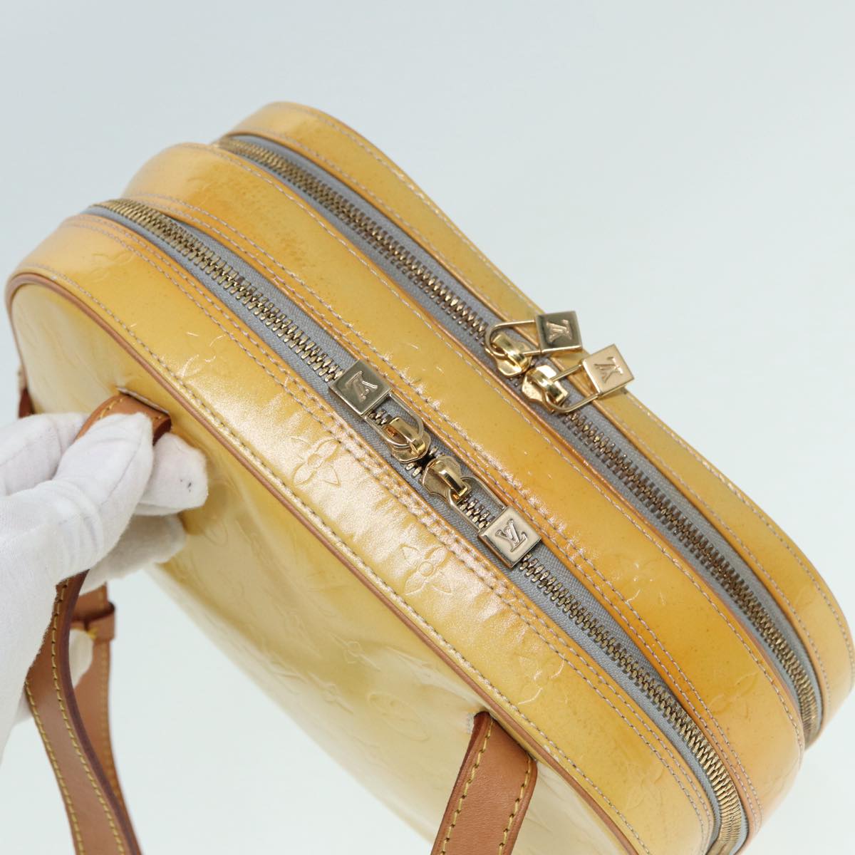LOUIS VUITTON Monogram Vernis Marley Backpack Gris M91038 LV Auth 153042 LOUIS VUITTON Monogram Vernis Marley Backpack Gris M91038 LV  main image 3