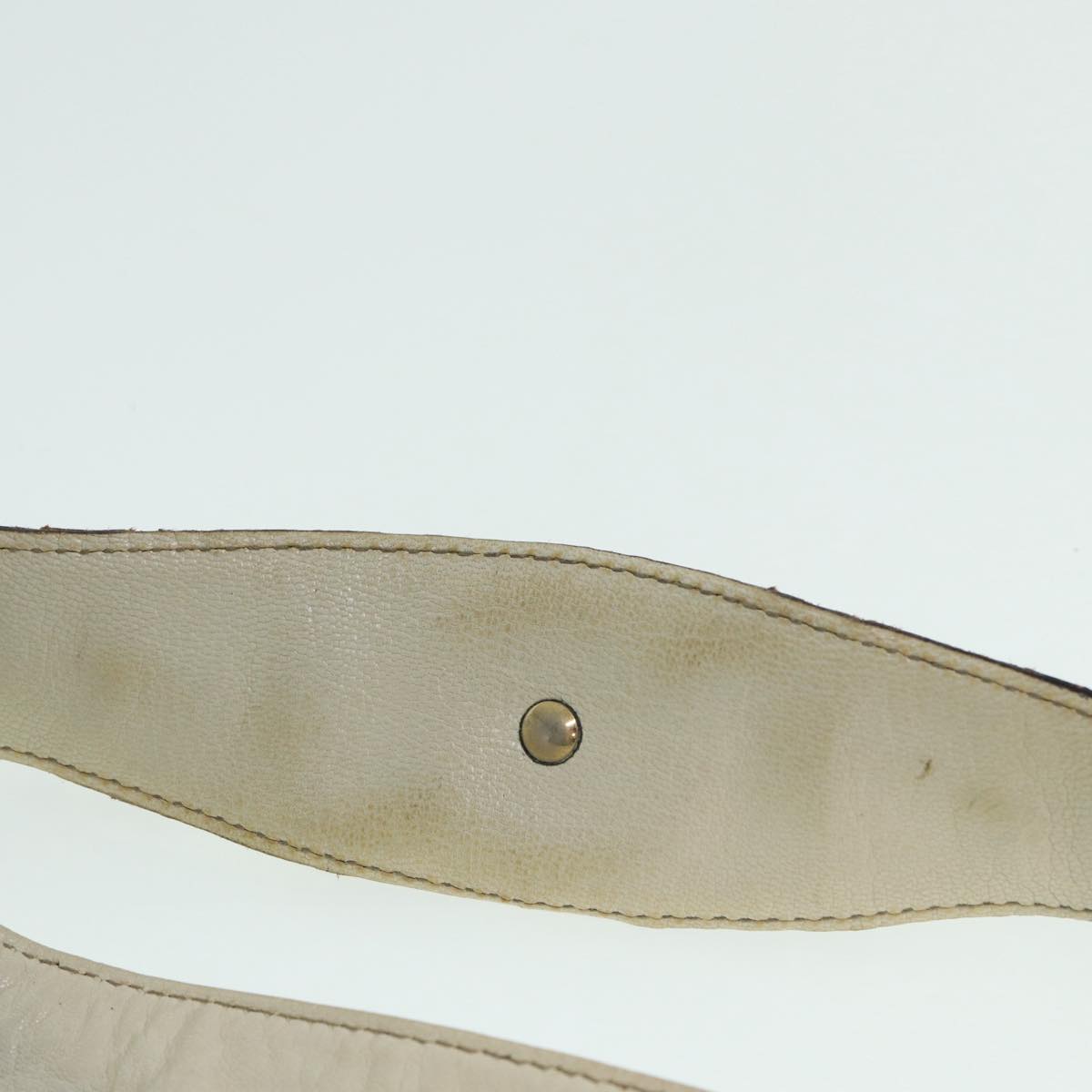 GUCCI Horsebit Shoulder Bag Leather Beige Gold 170013 Auth GUCCI Horsebit Shoulder Bag Leather Beige Gold 170013 Auth