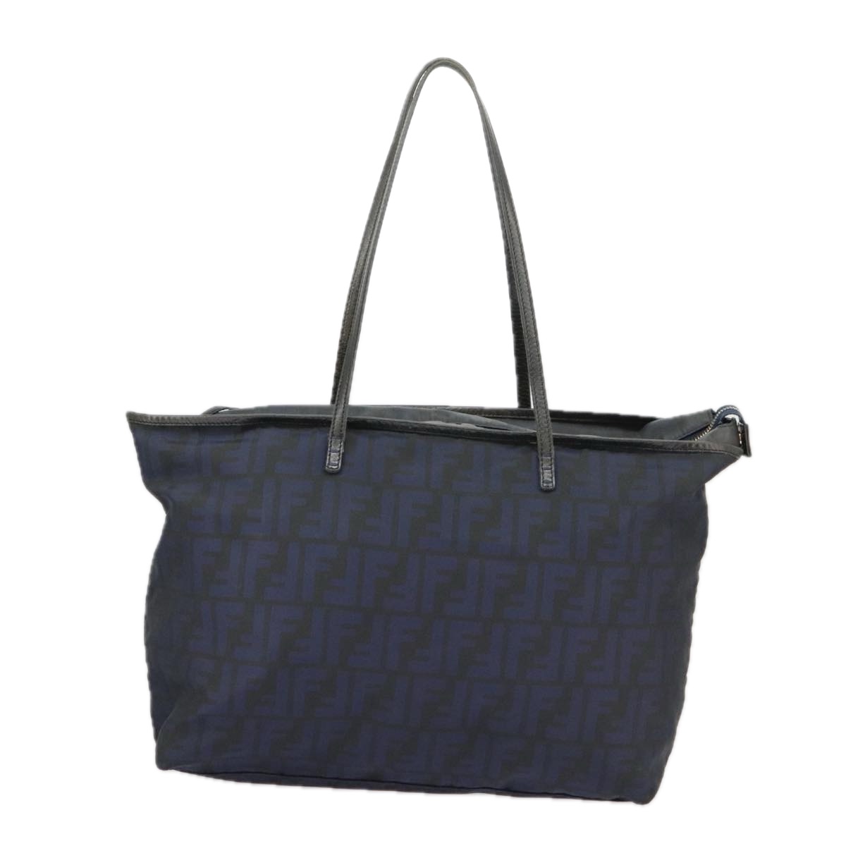 FENDI Zucca Canvas Tote Bag Gold Navy Auth ep6478 | eBay