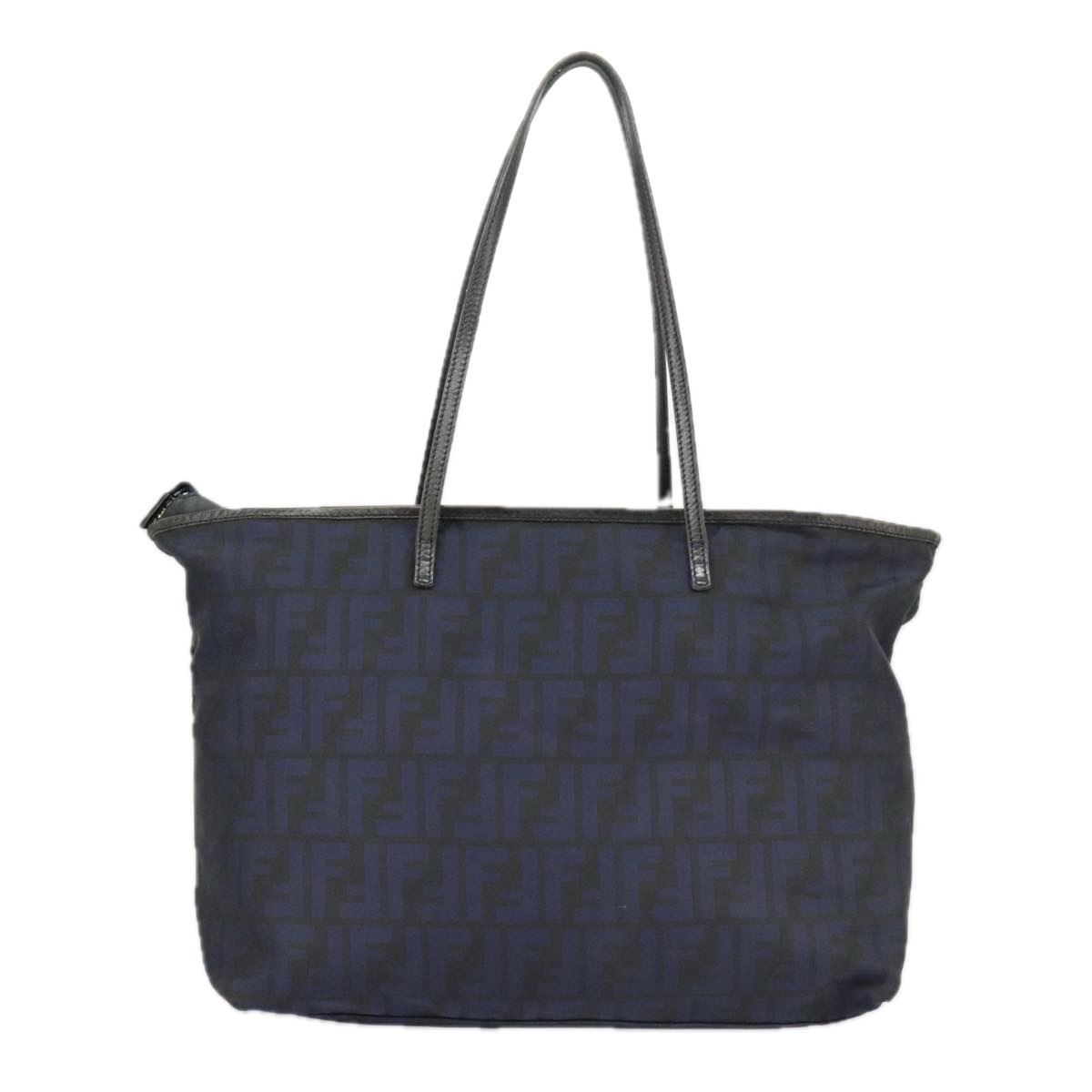 FENDI Zucca Canvas Tote Bag Gold Navy Auth ep6478 | eBay
