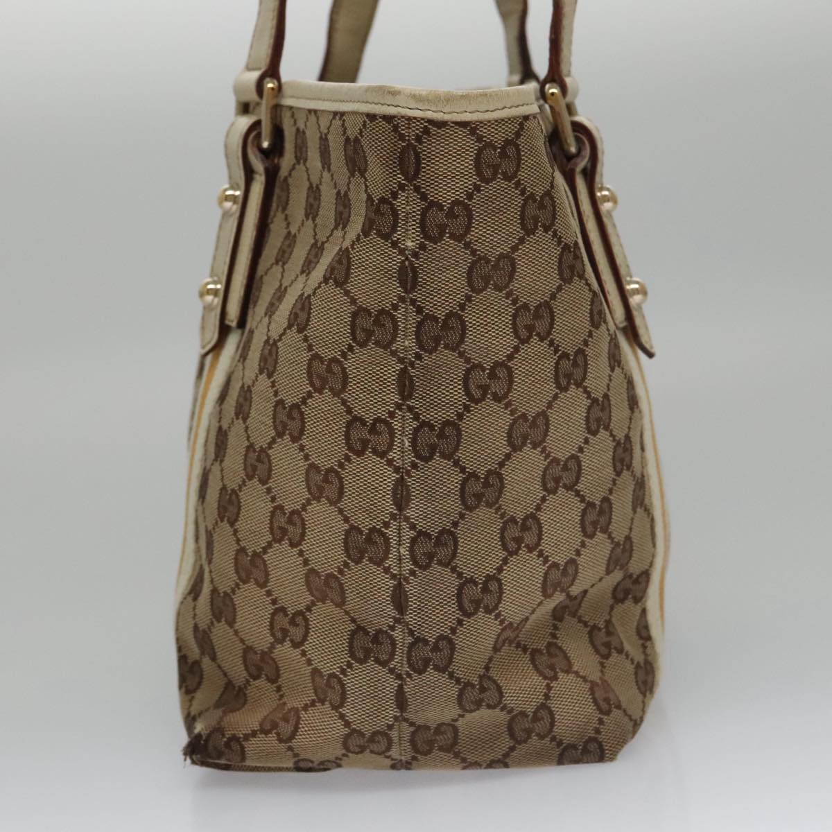 GUCCI GUCCIMUSEO エコバッグ ベージュ GUCCI Sherry Line GG Canvas Tote Bag Beige Yellow 137396
