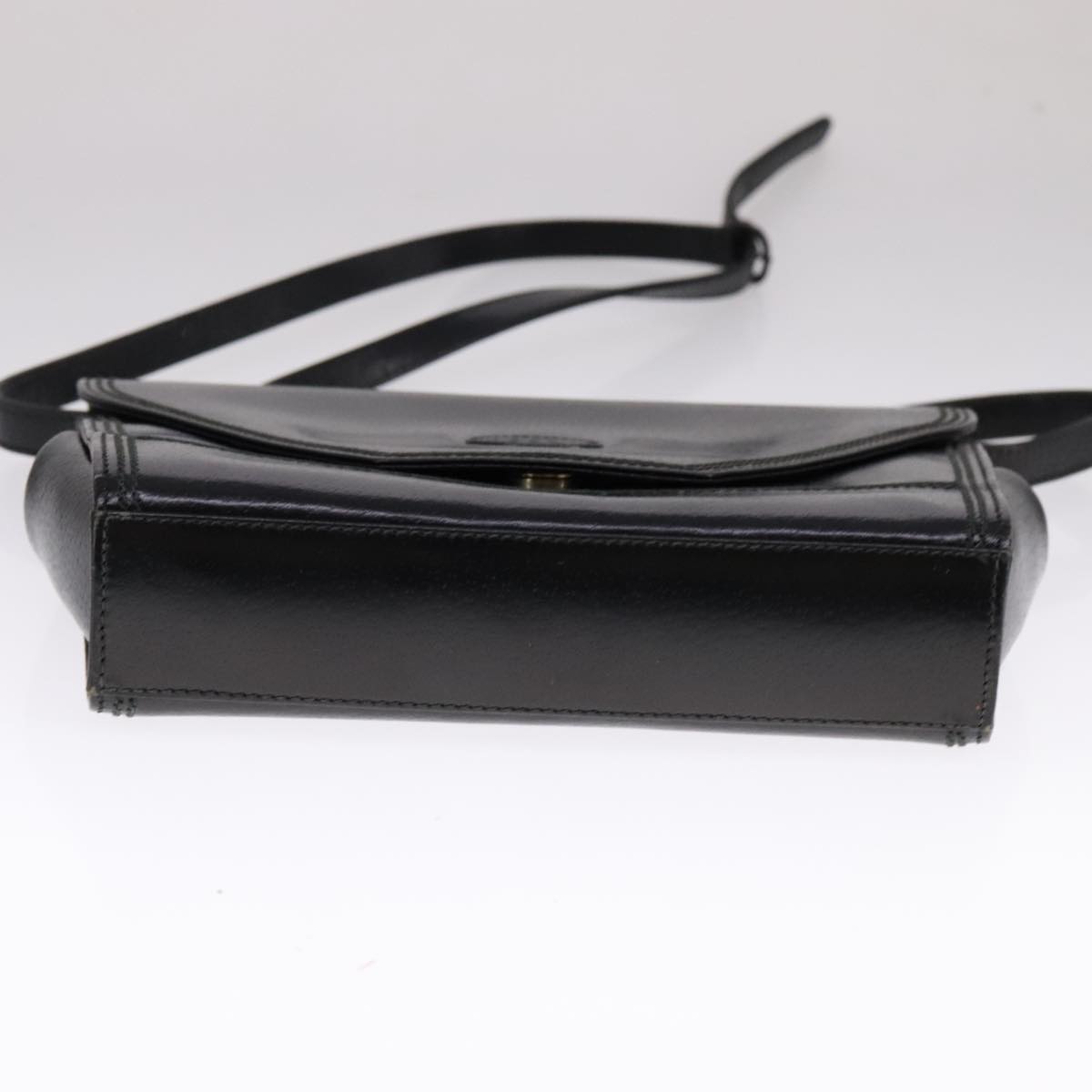 GUCCI Shoulder Bag Leather Black Auth ep7207 | eBay
