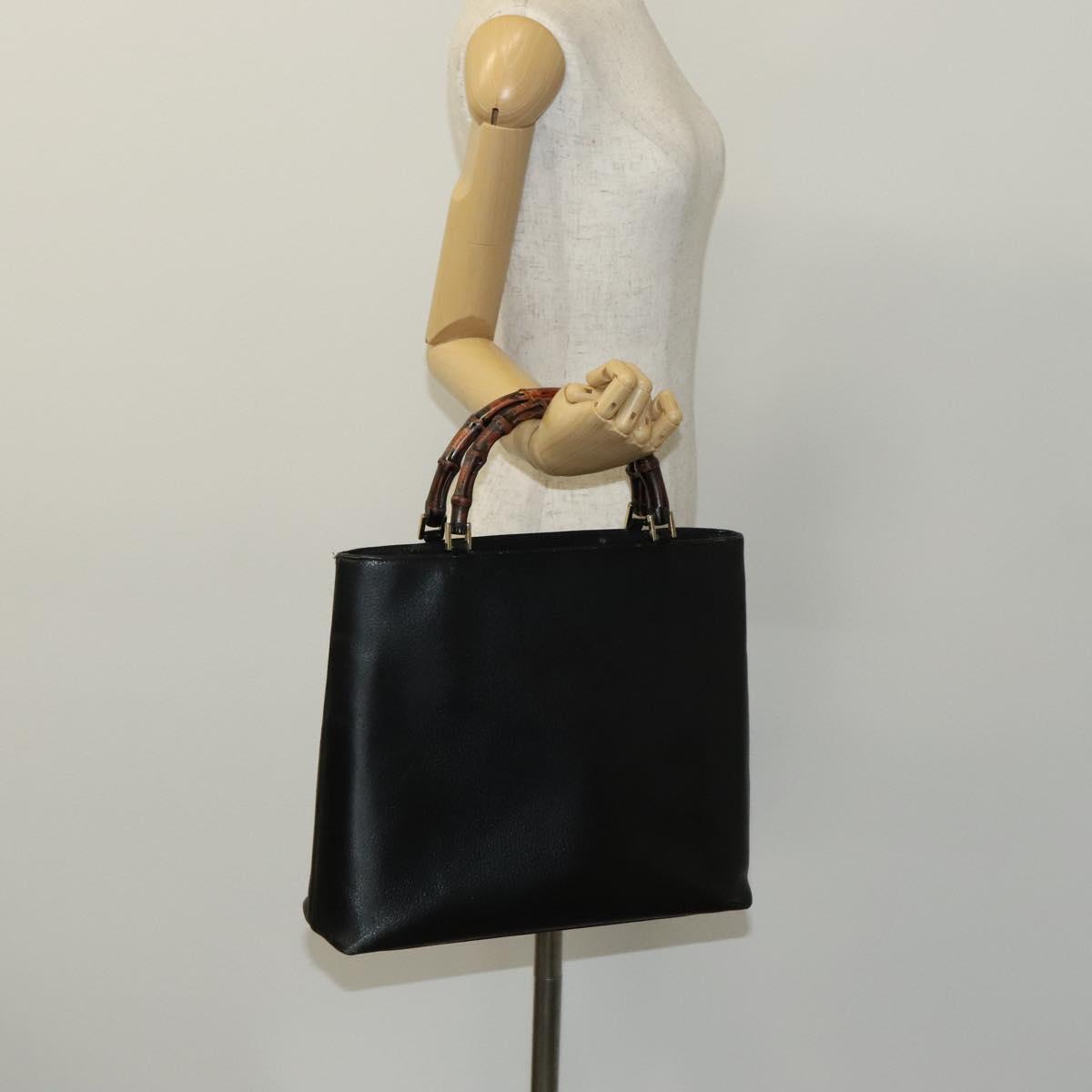 美品　GUCCI 1033/F/S D28WJ ウェイファーラー型　ケース付 GUCCI GG Crystal Fringe Bamboo Tote Bag Brown 218780 Auth