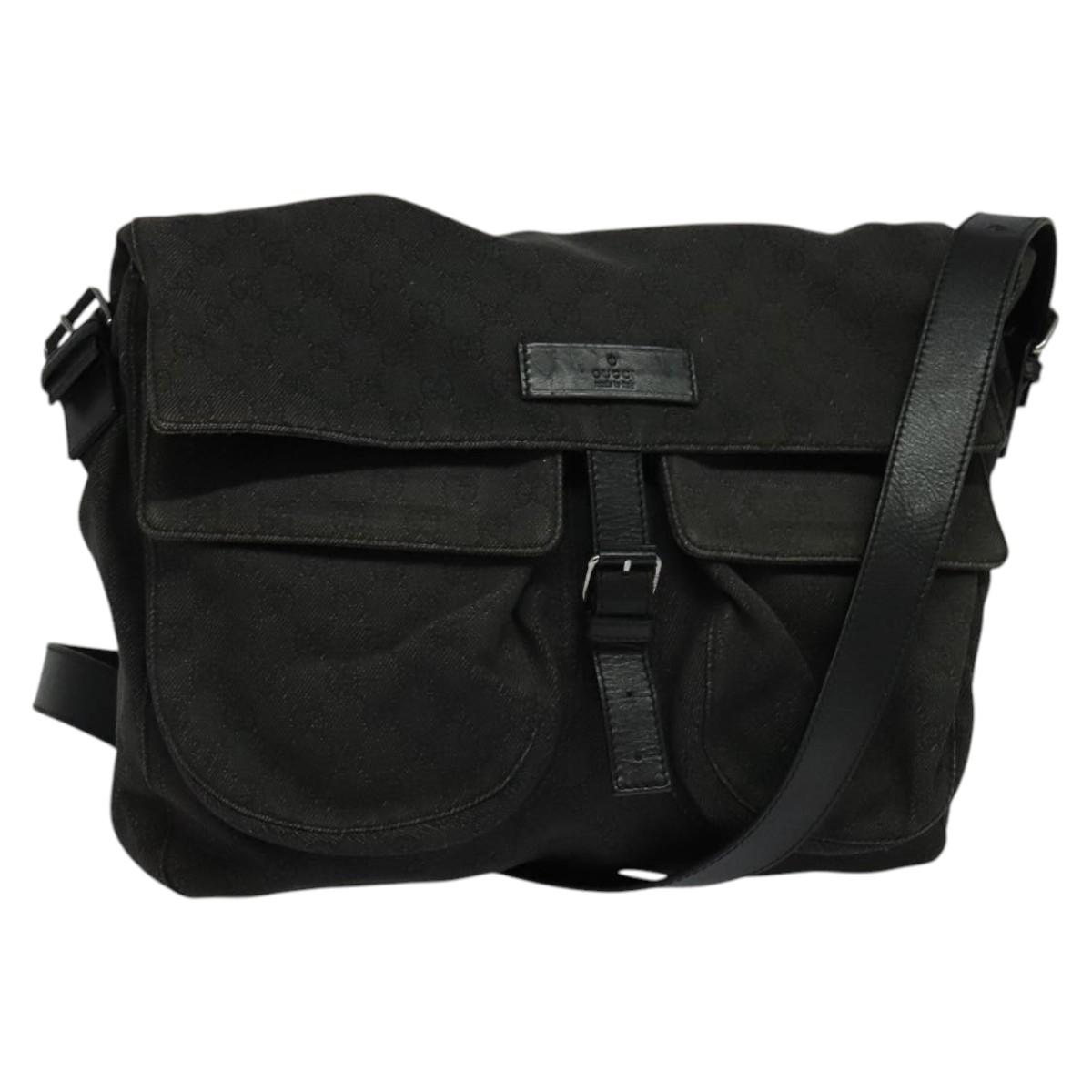 Gucci バッグ ブラック GUCCI Classic Black Shopping Bag 11.5” x 6.5” x 4.5 Black
