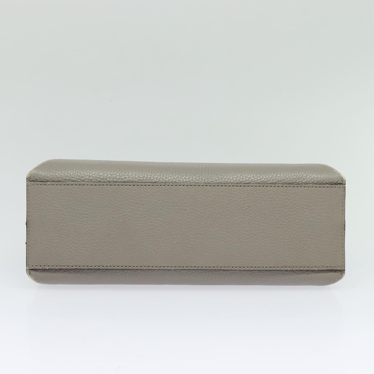ダル品　　GUCCI レザー 厚底 プラットフォーム ブーティ シルバー GUCCI Bamboo Daily Hand Bag Leather 2way Gray Silver 370831