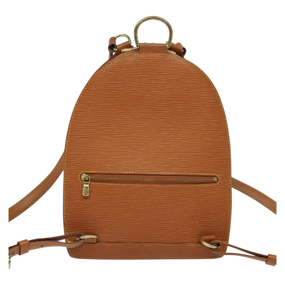 LOUIS VUITTON Epi Mabillon Backpack Zipangu Gold M52238 LV  display picture 3