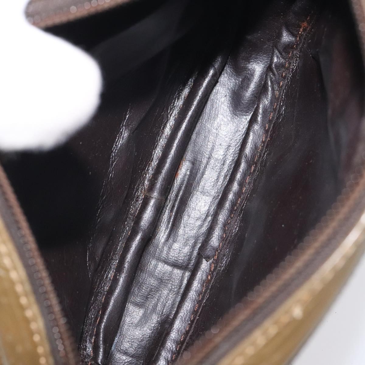 FENDI Zucchino Canvas Shoulder Bag Brown Auth ep8229 | eBay