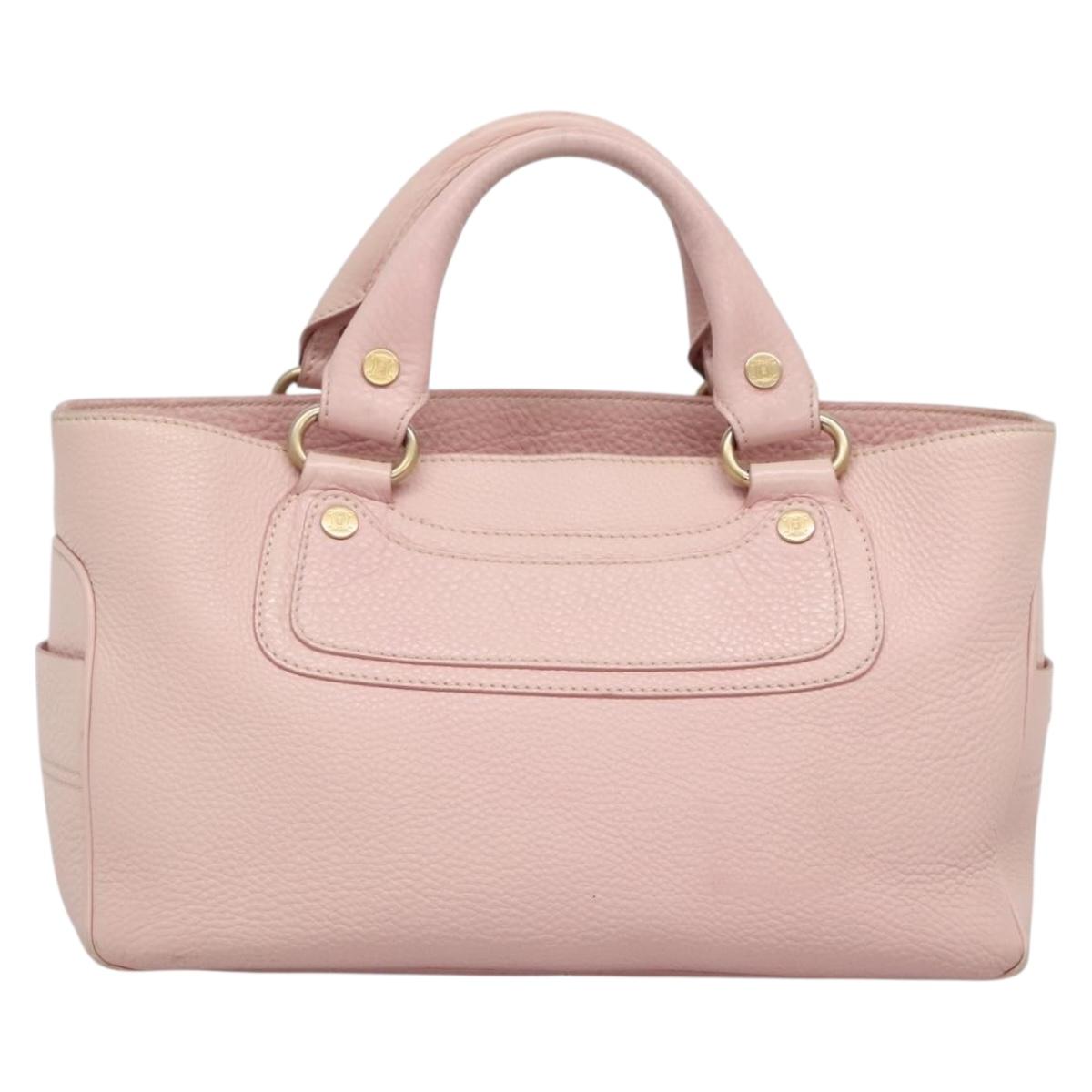 CELINE ハンドバッグ CELINE Boogie bag Hand Bag Leather Pink Auth ep9557 | eBay