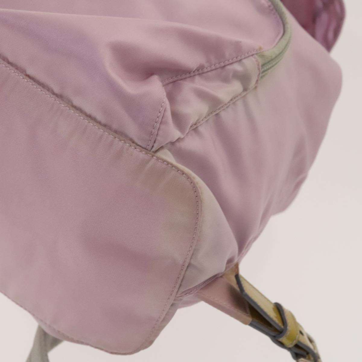 PRADA Backpack Nylon Pink Silver Auth fm4758 | eBay display picture 1