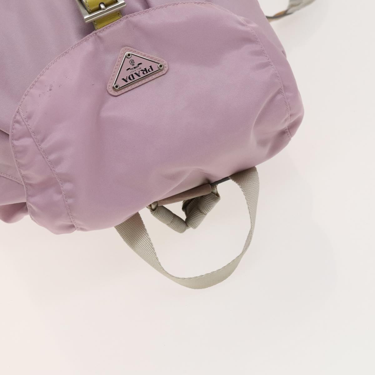 PRADA Backpack Nylon Pink Silver Auth fm4758 | eBay display picture 3