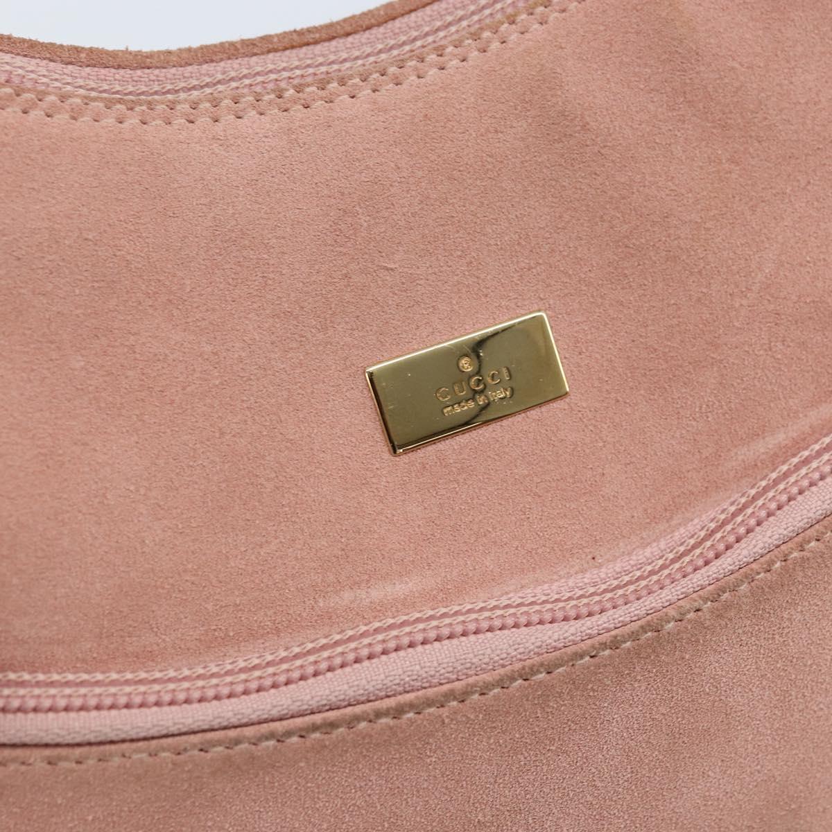 GUCCI Shoulder Bag Suede Pink Gold 001 3386 1705 Auth gh1825 | eBay