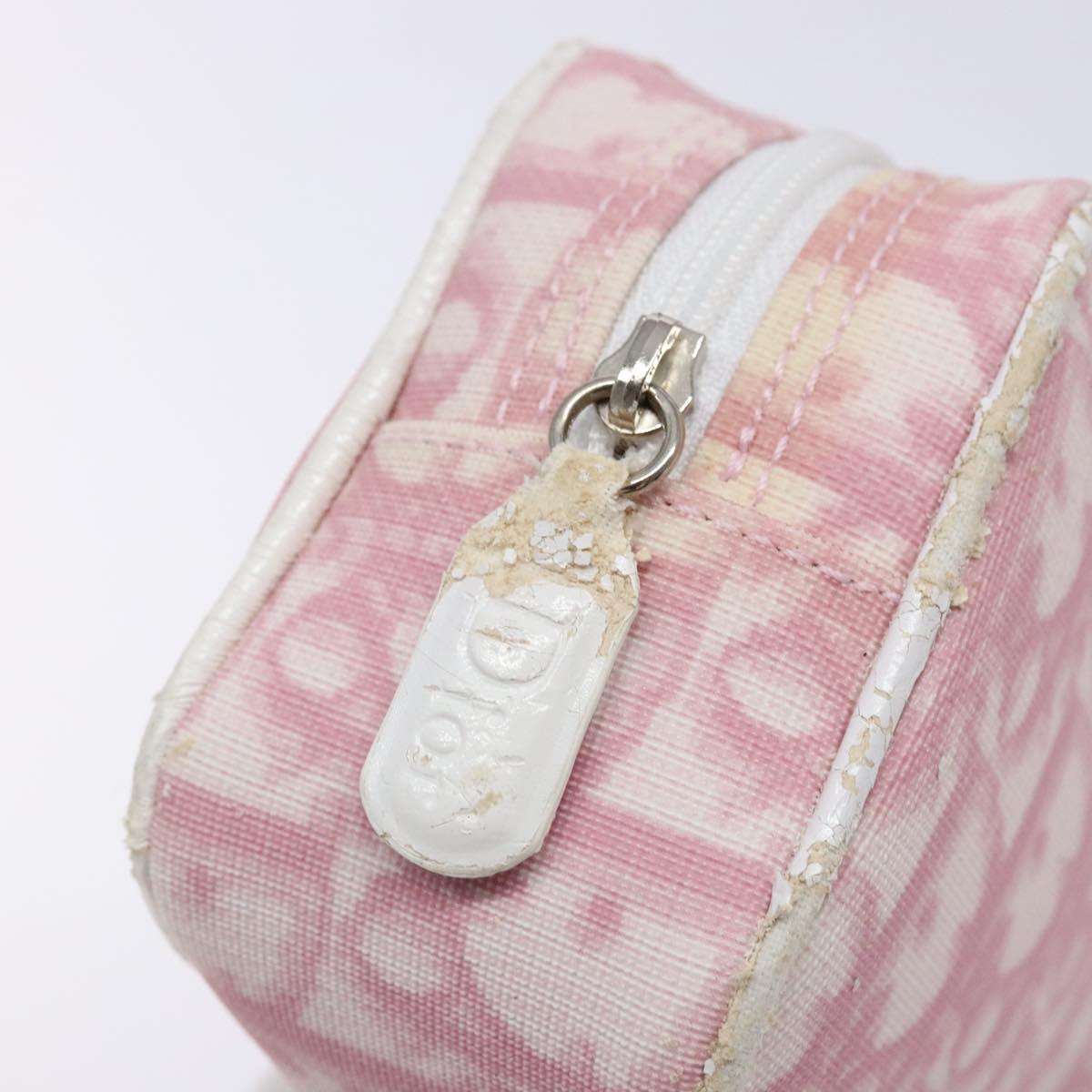 Christian Dior Trotter Pouch No.2 Pink PVC Authentic Dior Girly Collection Christian Dior Monogram Girly Trotter Cosmetic Pouch Pink  main image 4