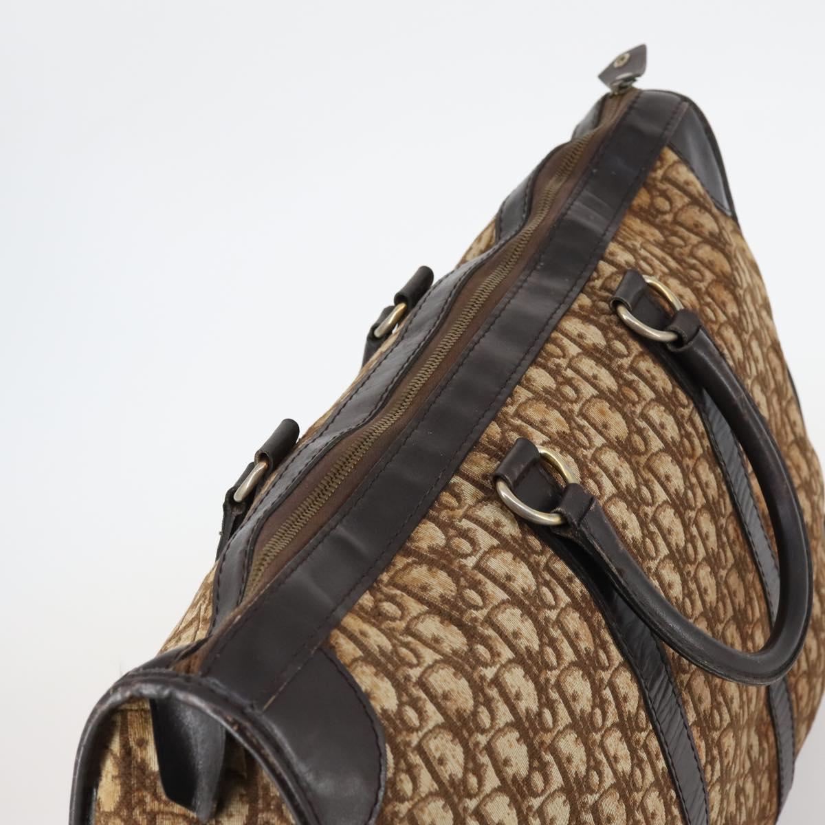 Christian Dior Trotter Canvas Boston Bag Brown Auth gh842 | eBay