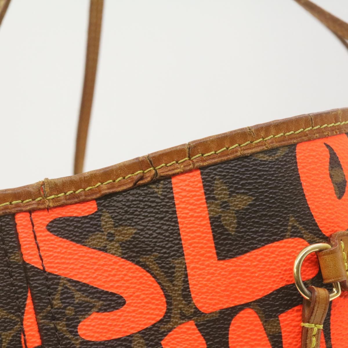 LOUIS VUITTON Monogram Graffiti Neverfull GM Tote Bag M93702 LV 