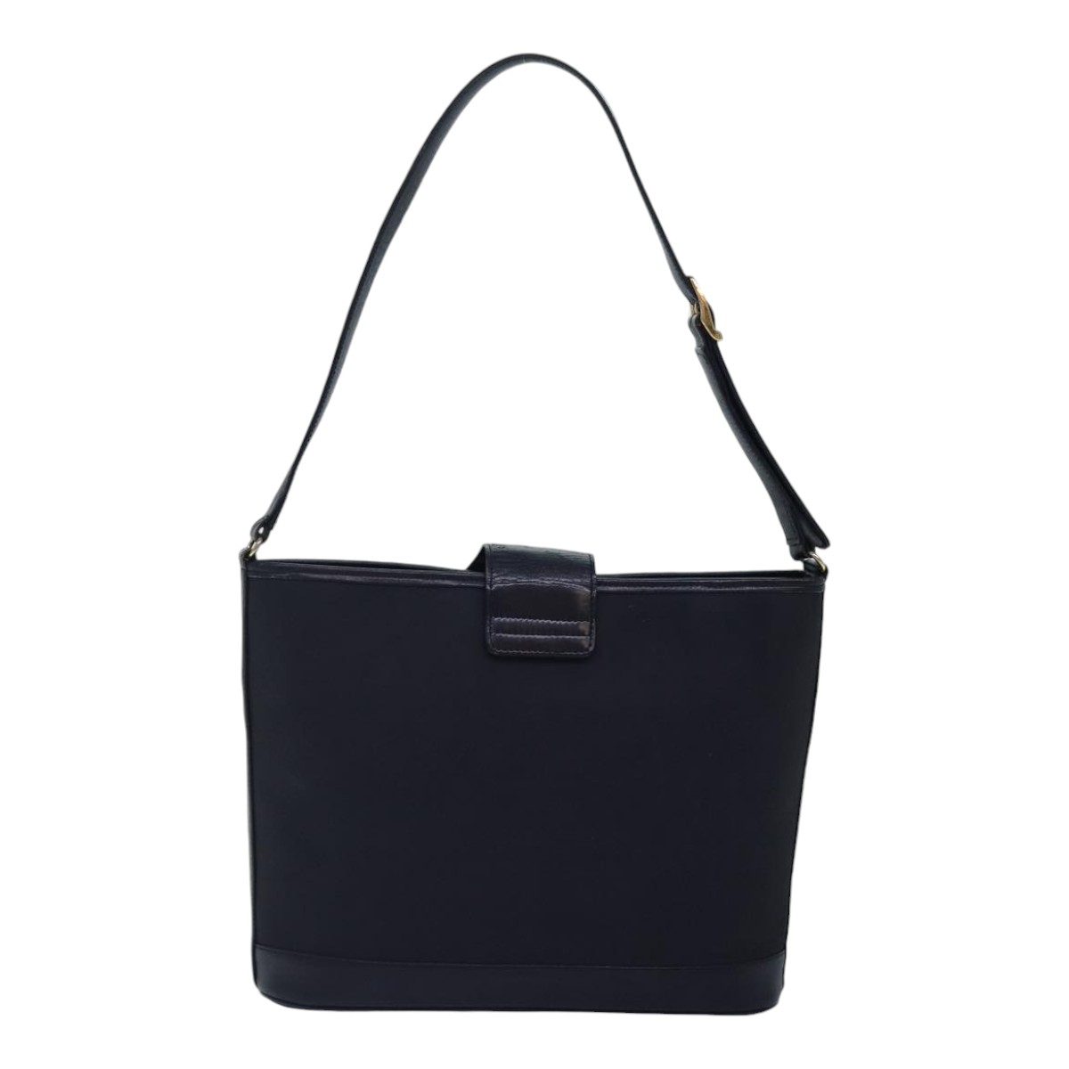Burberrys Shoulder Bag Nylon Leather Navy Gold Auth hk1626 | eBay