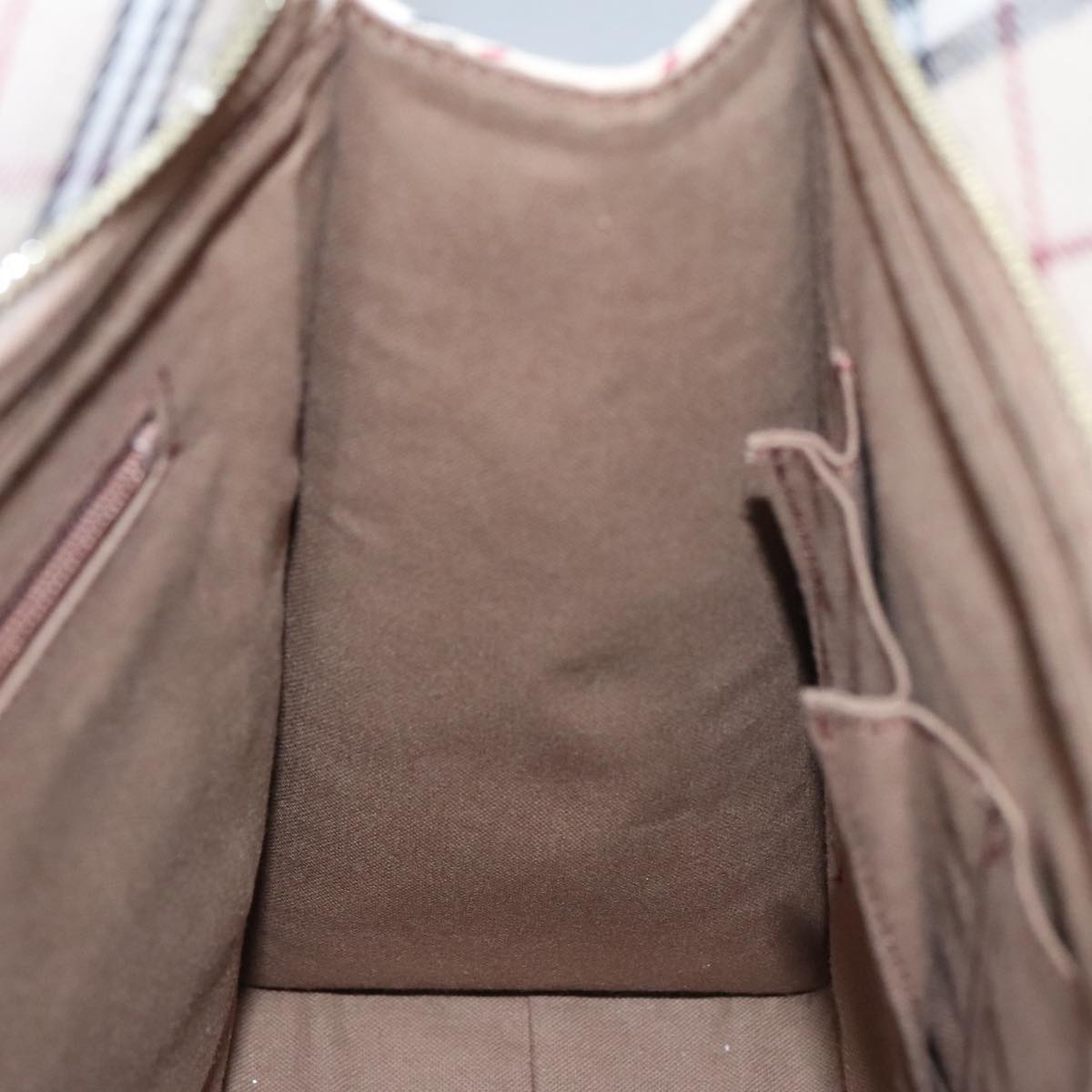 Canon - バーバリー BURBERRY Blue Label Nova Check Tote Bag Canvas Red Beige