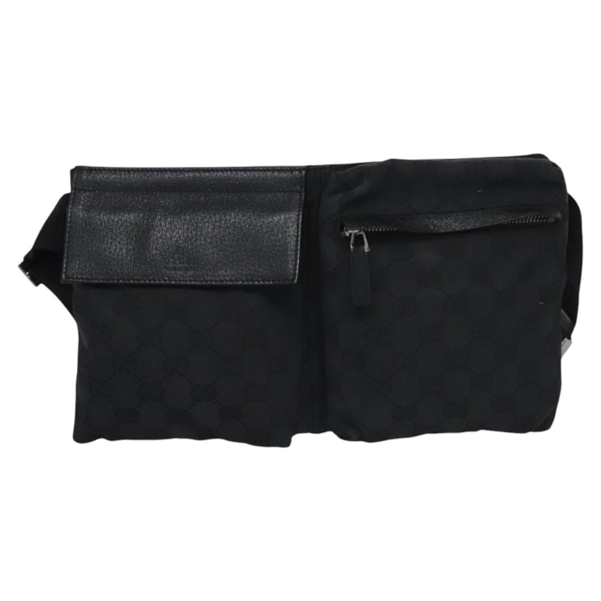 GUCCI - GUCCIiPadケース GUCCI GG Canvas Waist bag Black Silver 28566 Auth hk2128 | eBay