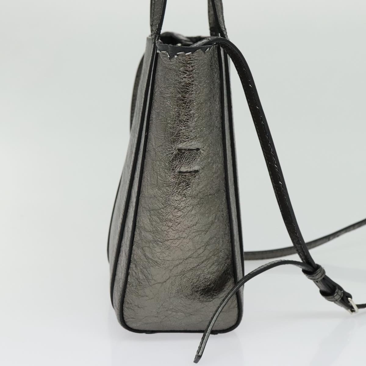 BALENCIAGA Everyday Tote XS Tote Bag Leather Silver Auth hk2944 | eBay