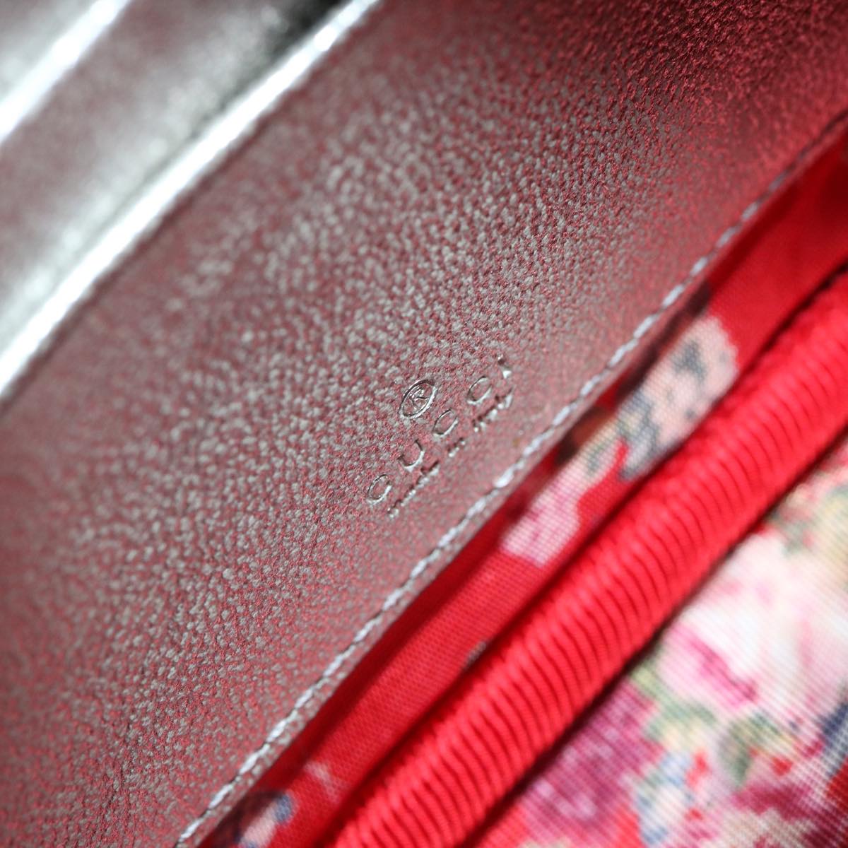 バッグ archive GUCCI leather hand bag GUCCI Horse Bit Pochette Shoulder Bag Lamb Skin Red Blue