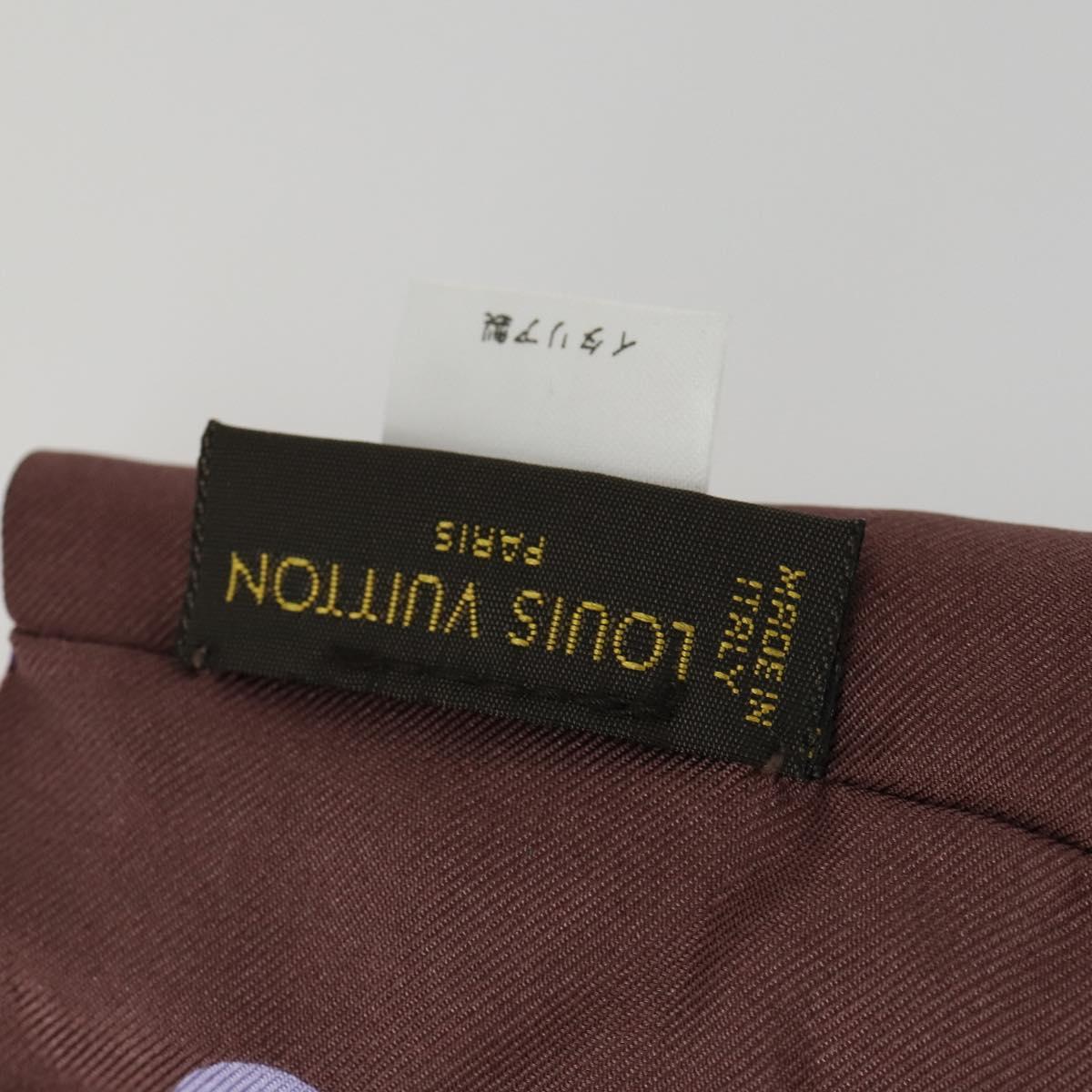 LOUIS VUITTON Leopard Pattern Scarf Silk Purple LV Auth ka2317V | eBay