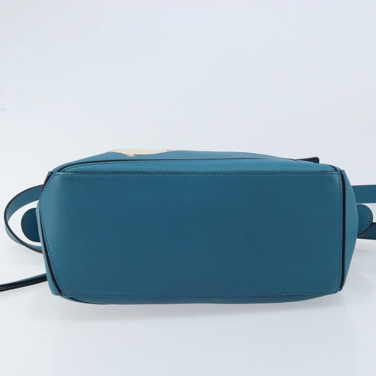 LOEWE × Studio Ghibli Puzzle bag Hand Bag Leather 2way Blue Gold
