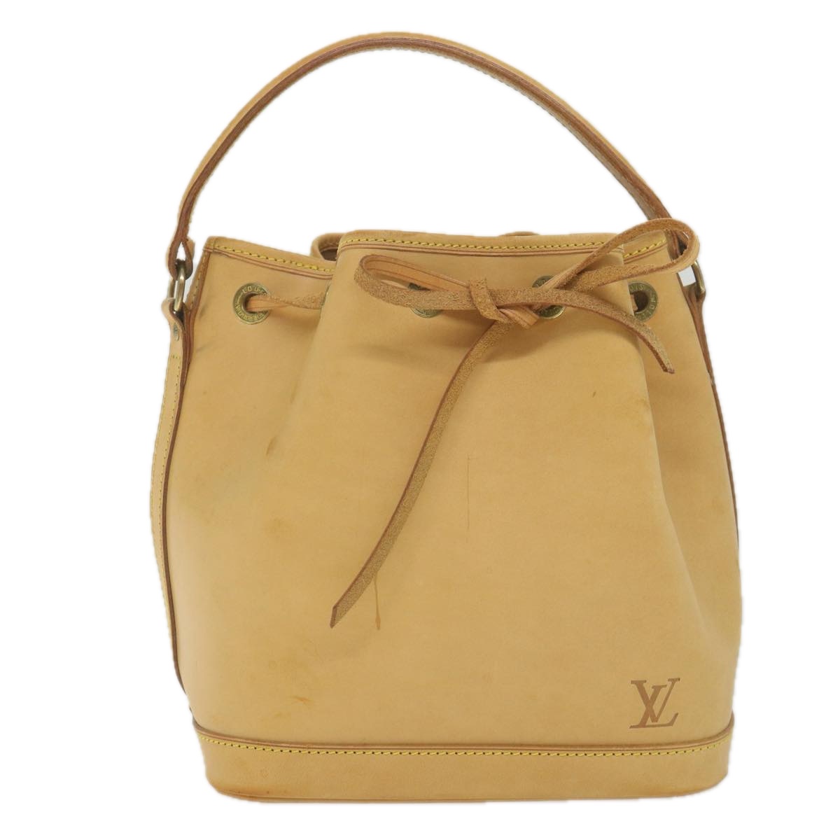 non 靴べら　ルイヴィトン LOUIS VUITTON Nomad Mini Noe Hand Bag Leather Beige M43528