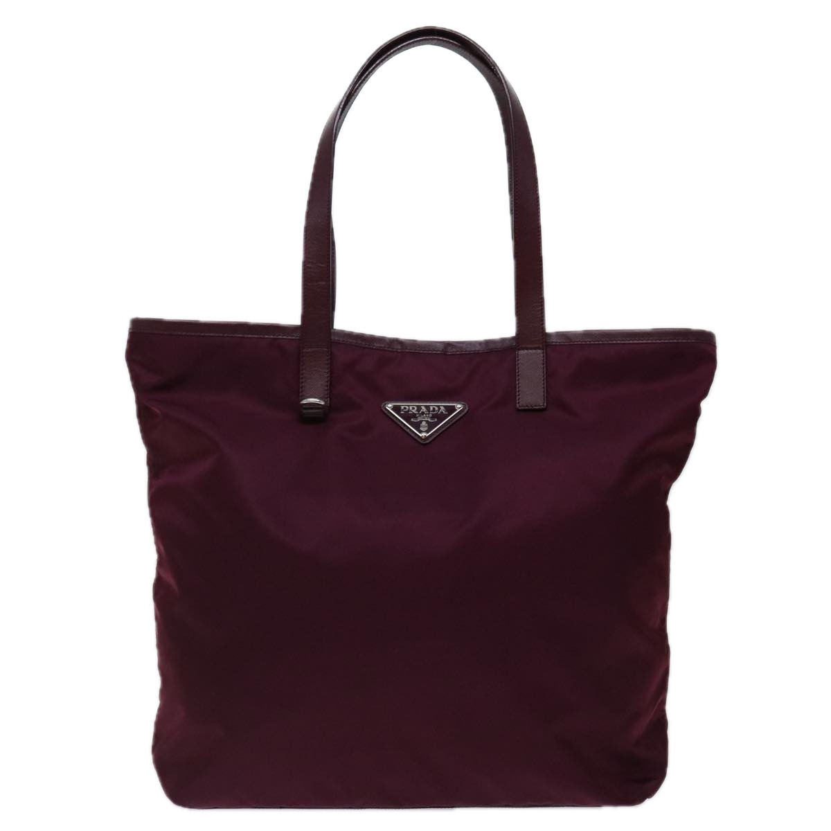 PRADA Tote Bag Nylon Wine Red Auth ki4335V | eBay