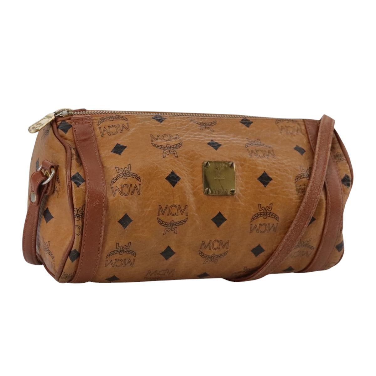 MCM ボディバッグ ロゴプリント ブラウン MCM Medium pouch-pocket Crossbody Bag | Brown | FARFETCH BN