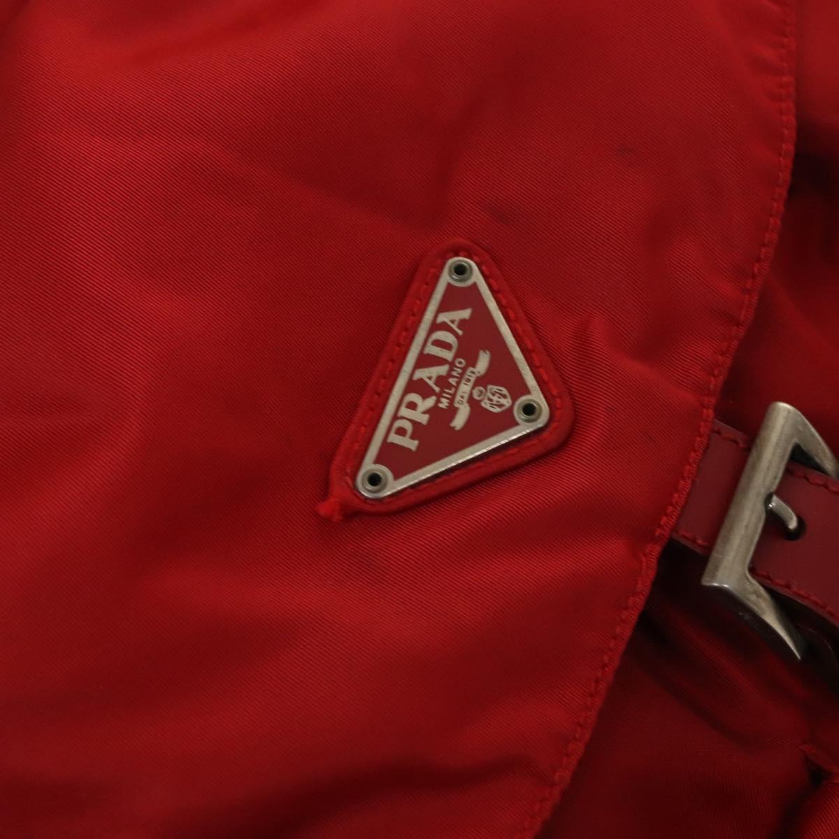 PRADA Backpack Nylon Silver Red Auth ki5962 | eBay Australia display picture 2