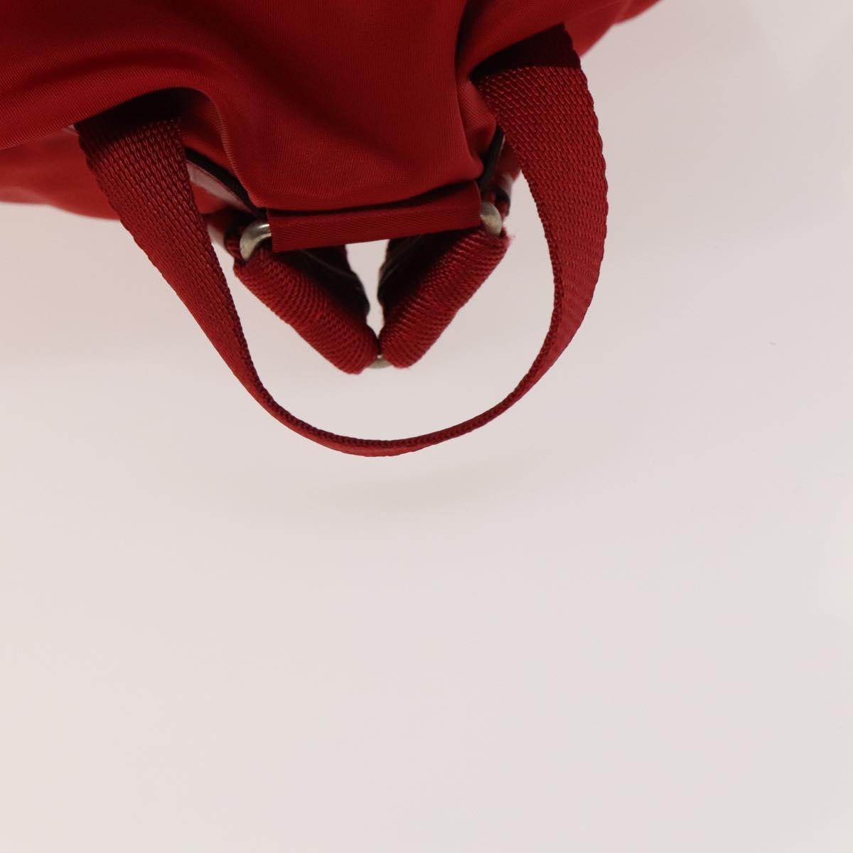 PRADA Backpack Nylon Silver Red Auth ki5962 | eBay display picture 2